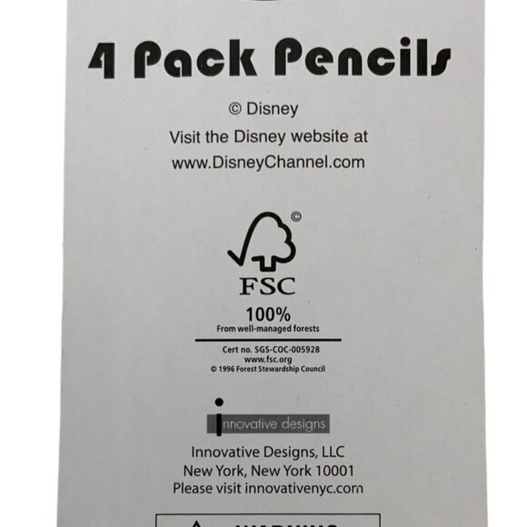 Disney Jonas Brothers Pencils 2 Pkgs of 4 Ea Assorted Designs Erasers 2009 - Picture 4 of 4